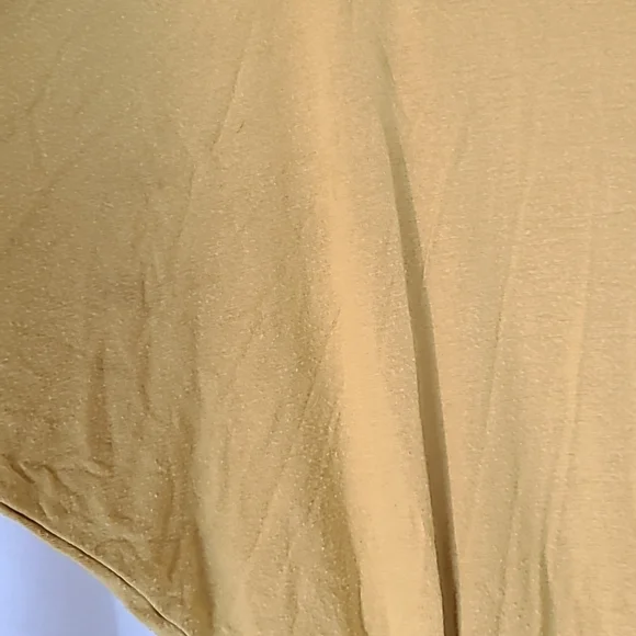 Mustard Yellow Roughed Blouse Sz M ¾ sleeves - Picture 5 of 7